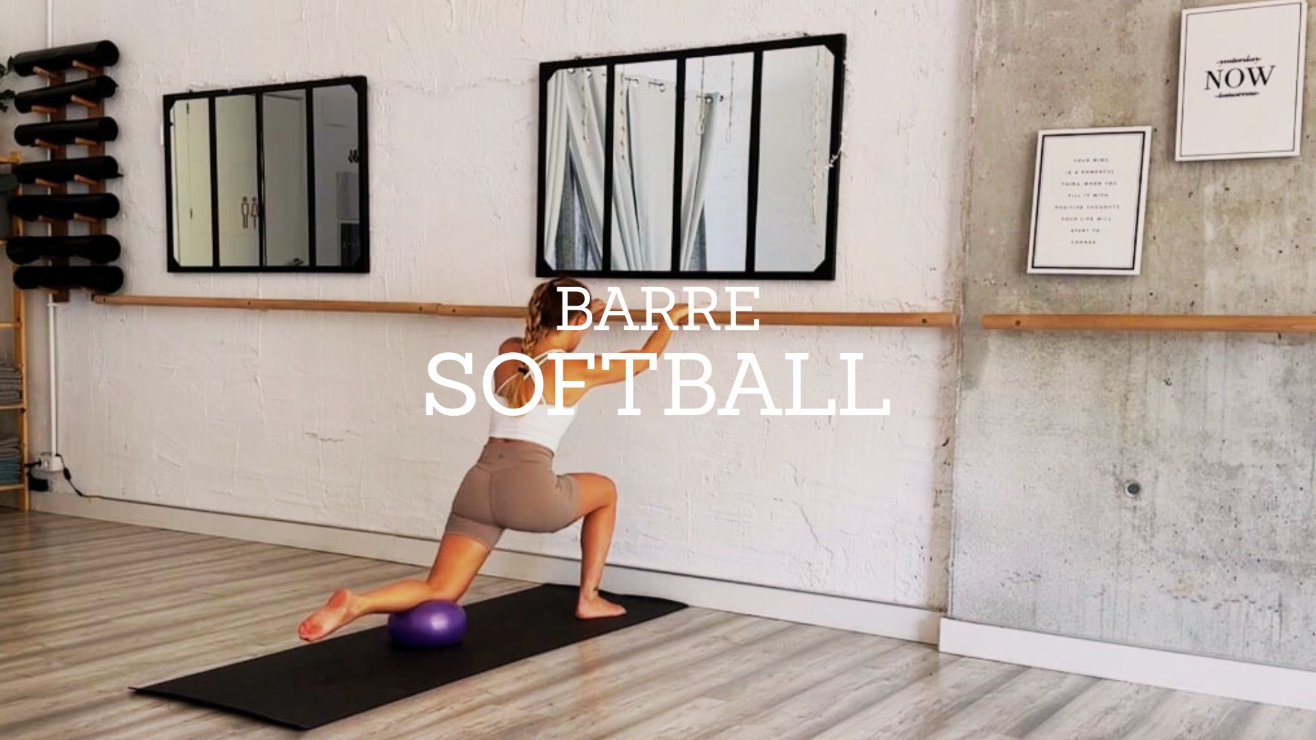 Entrenamiento con Softball. Barre con Alessandra