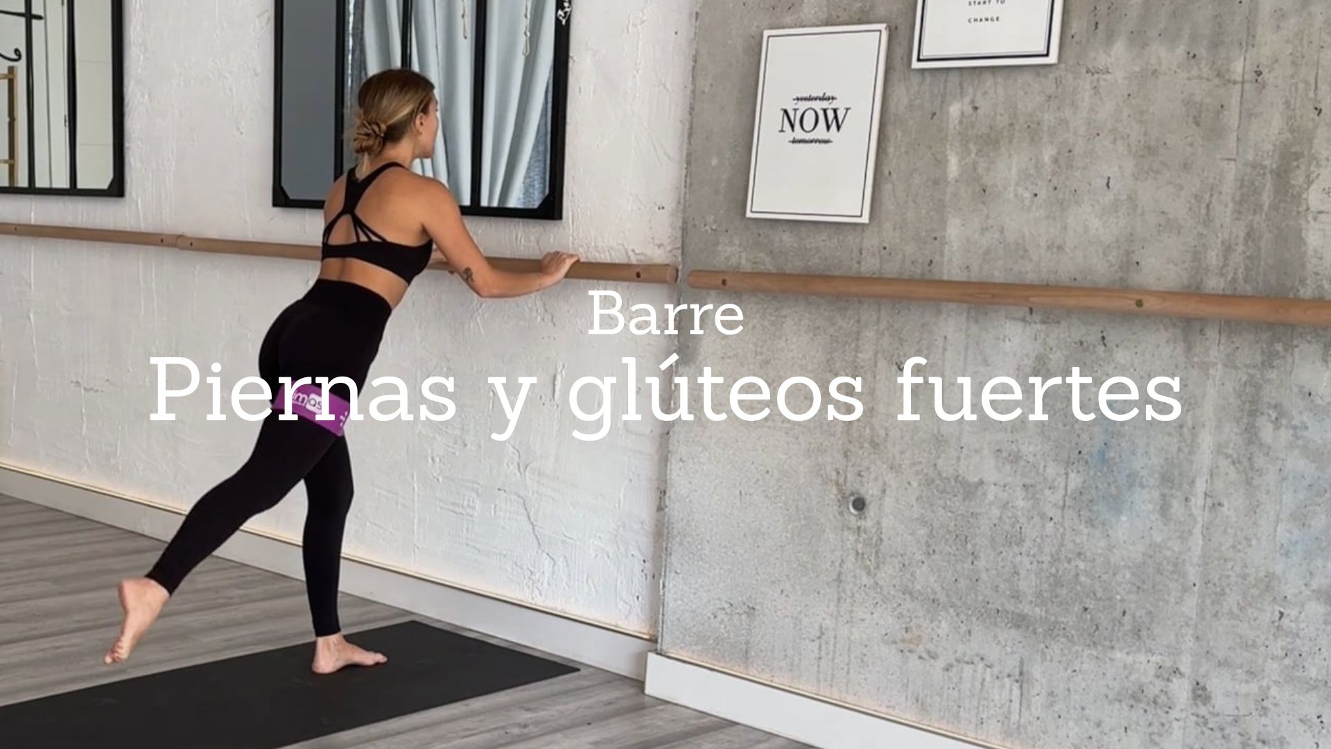 Piernas y glúteos fuertes. Barre con Alessandra